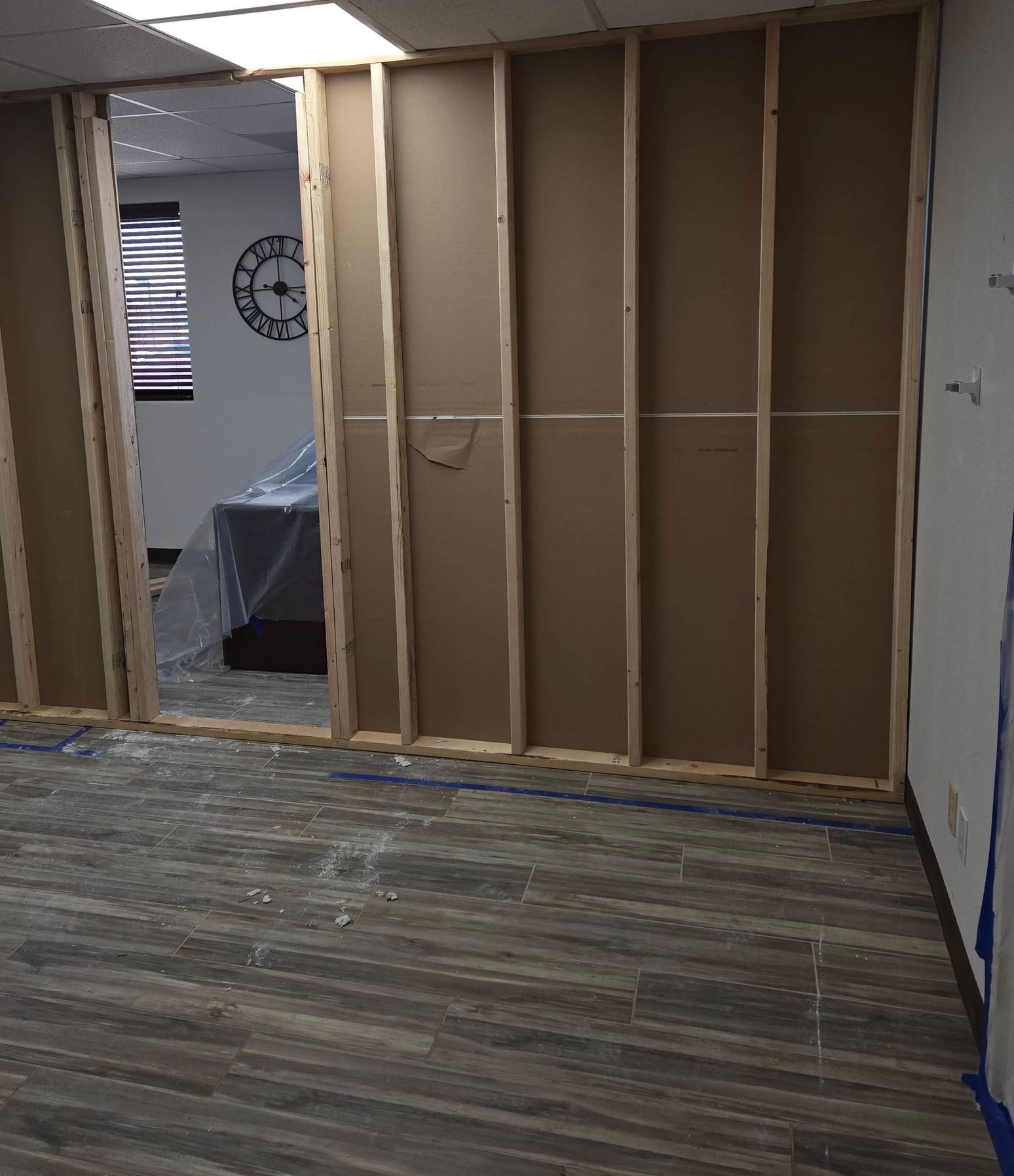 garage conversion in process