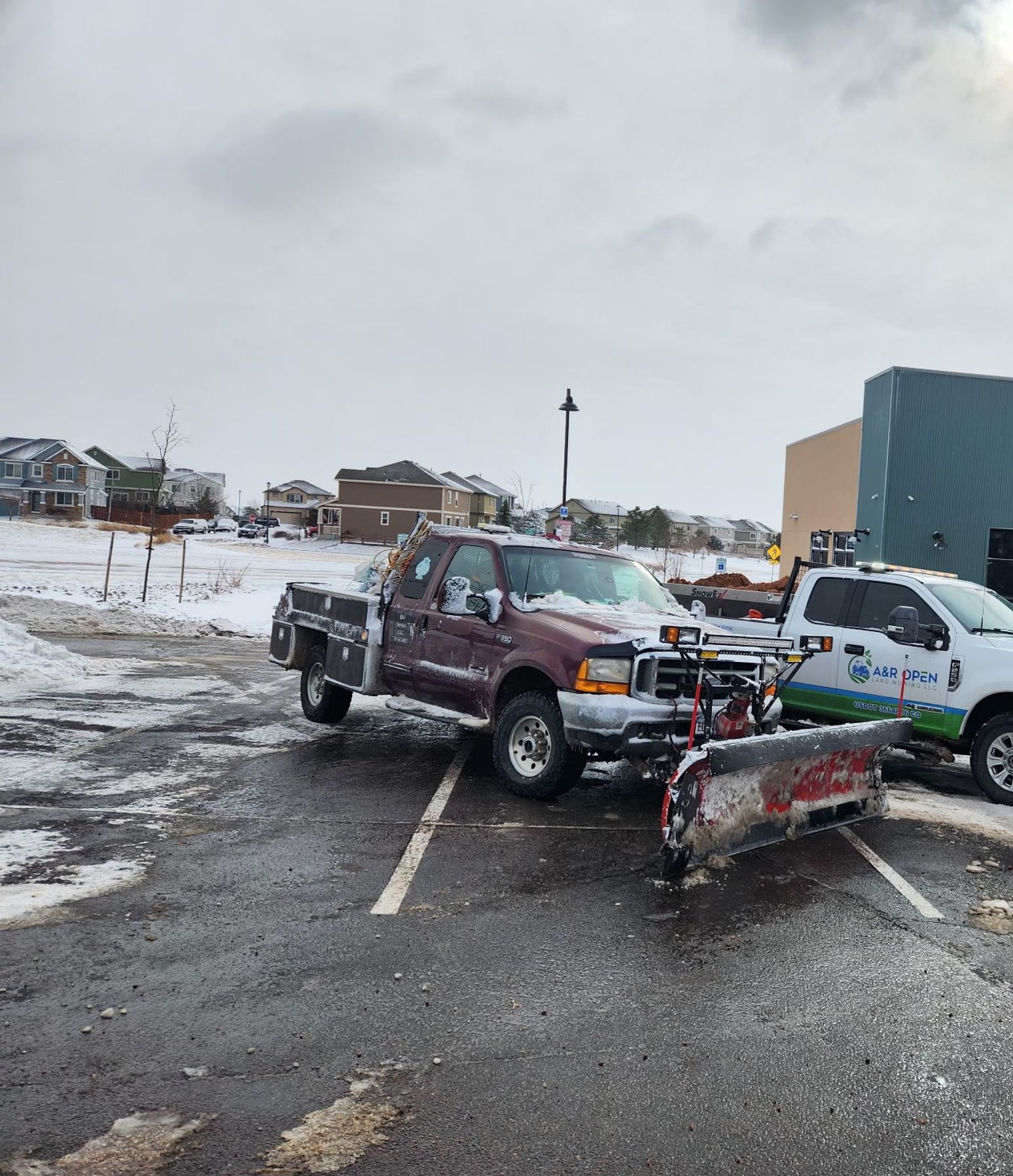 truck with snow plow